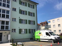 Algenmann Schweiz - Haus in Wil SG - Fassadenreinigung mit 5 Jahren Garantie